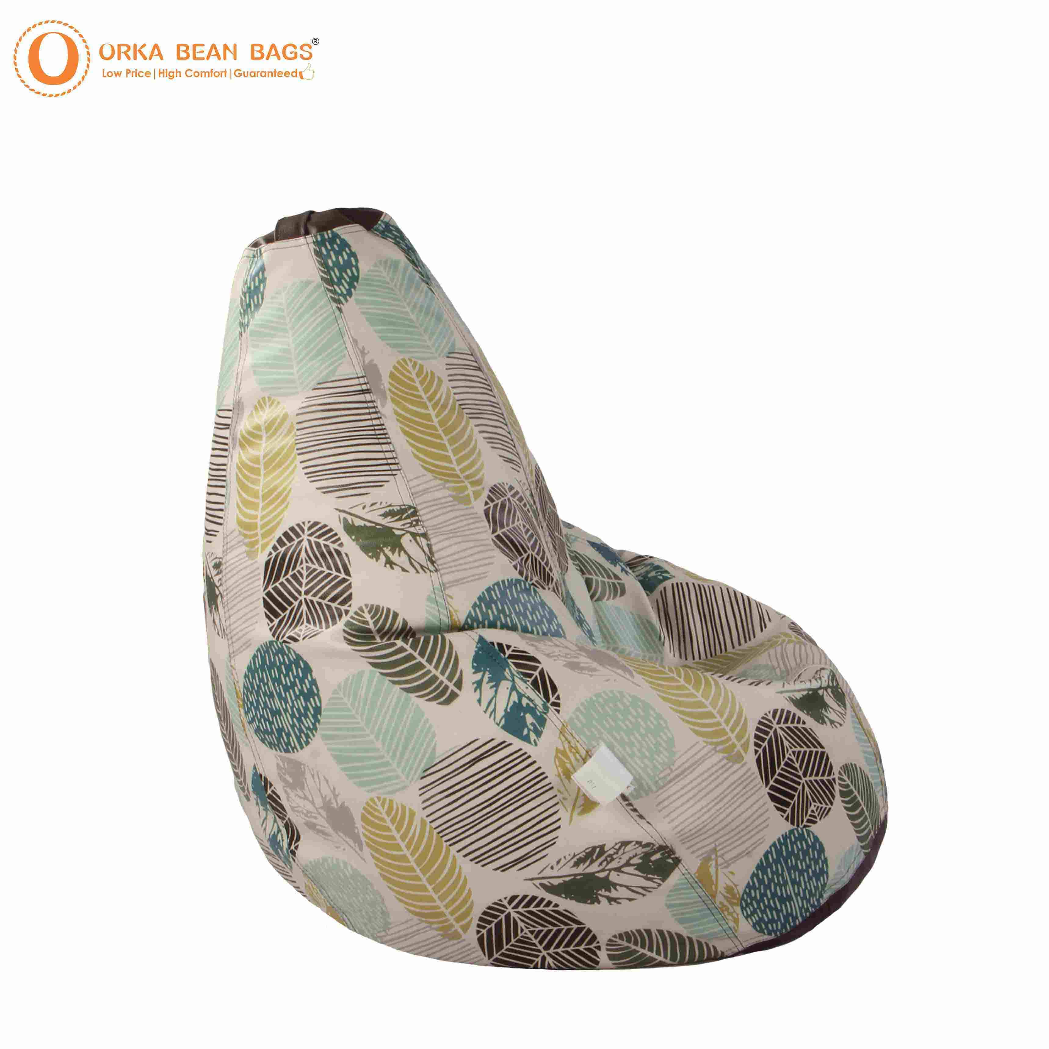 Orka Autumn Seamless Pattern with Trees Digital Printed XXXL Bean Bag Filled With Beans view 7